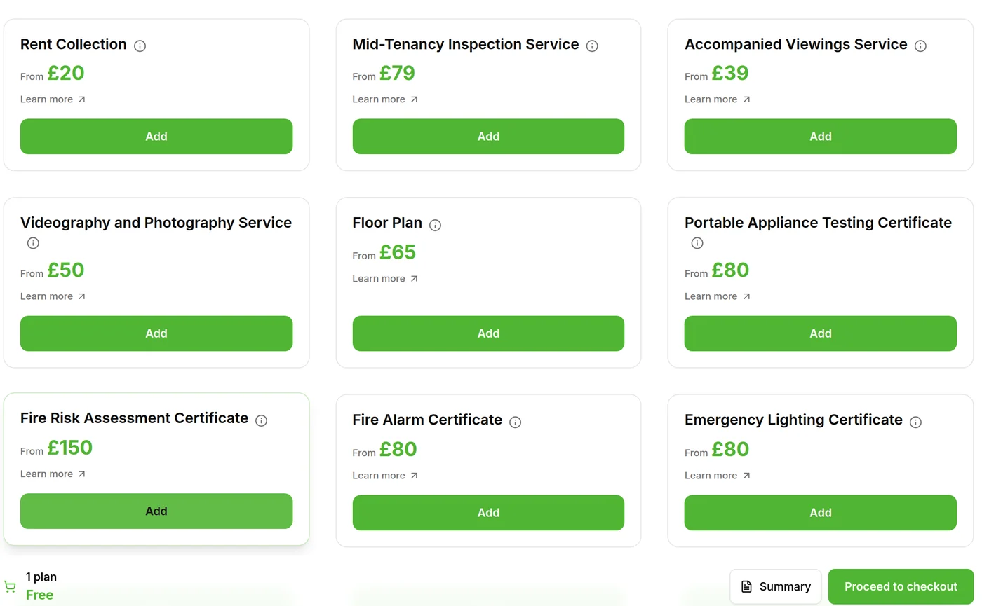 Optional services